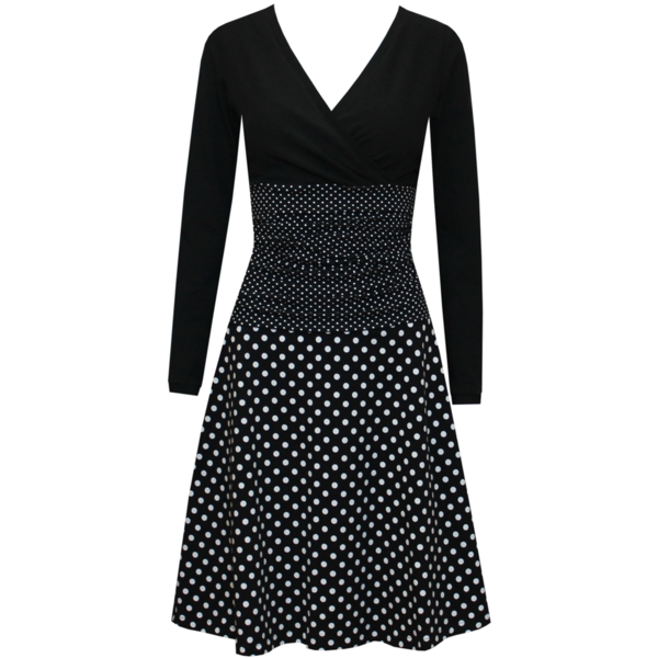 dots allover Kleid Lizz Gr.40/42 in royal 3/4 Arm